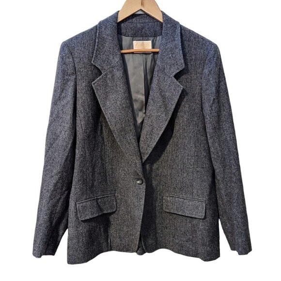 Vintage Pendelton Virgin Wool Blazer Jacket Academia Preppy Classic Heritage - Picture 1 of 7